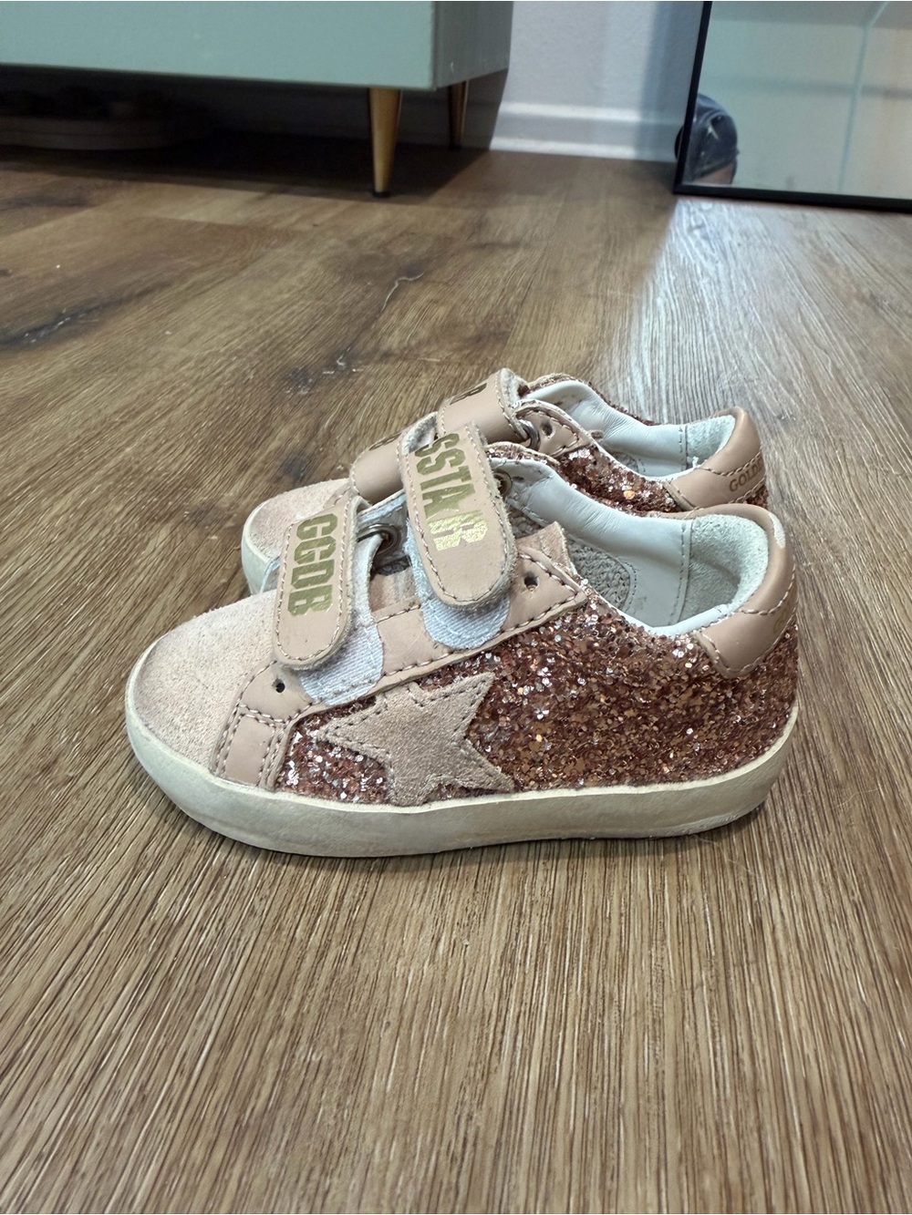 Golden Goose Baby Girl's Old School Glitter Low-Top Sneakers Pink 19 3.5